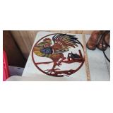 METAL ROOSTER DECOR