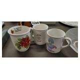 3 COFFEE MUGS