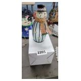 SNOWMAN VOTIVE CANDLE HOLDER DECOR