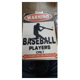 12" BASEBALL PLAYERS ONLY METAL