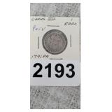 1791 PERU 1 REAL COIN *HOLED