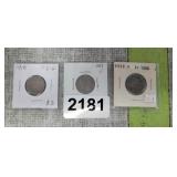 (3) BUFFALO NICKELS