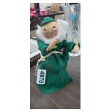 VINTAGE ANNALEE GREEN MONK DOLL