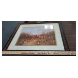 HUNTERS AND HOUNDS WALL ART FRAMED