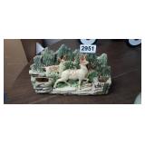 MCCOY TRIPLE FAWN PLANTER (TAIL IS CHIPPED)