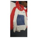 THE NORTH FACE HOODED SWEATSHIRT, SIZE MED.