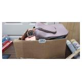 BOX FULL OF PURSES AND BAGS