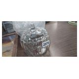 GLASS PUMPKIN JAR