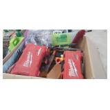 BOX FULL OF TOOLS, ETC.