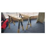 PAIR OF SIDE HORSES, PACK HORSE