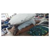 LOT OF DECORATIVE PILLOWS, BEDDING