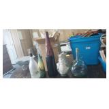 BOX WITH (5) DECORATIVE BOTTLES