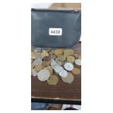 BAG FULL OF FOREIGN COINS