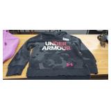 UNDER ARMOR HOODED SWEATSHIRT, YOUTH SMALL