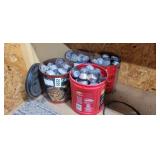 4 CANS OF LEAD INGOTS