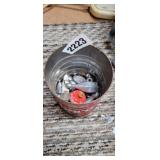 CAN OF FISHING WEIGHTS