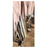 LOT OF MISC ITEMS *CINDER BLOCKS, SIDING, TOOLS