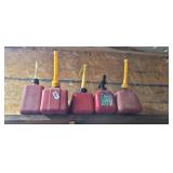(5) 1GAL GAS CANS