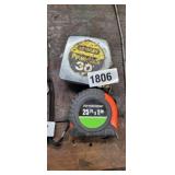 2 TAPE MEASURES