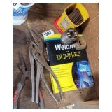 WELDING WIRE, BOOK, AND HAND TOOLS