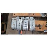 4 SINGLE CABLE HOOKS