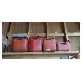 (4) 1 GAL GAS CANS
