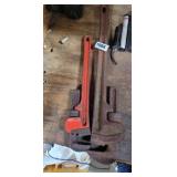 2 LARGE PIPE WRENCHES