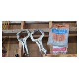 SCREEN SPLINE AND 2 CLAMPS