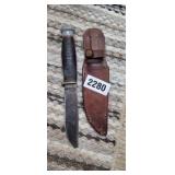 KABAR KNIFE WITH SHEATH *BROKEN TIP