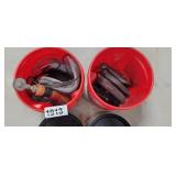 JUG OF SCREEN WIRE W TOOL AND BOXCUTTERS