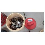 JUG OF HOSE CLAMPS