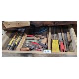 DRAWER OF FILES AND TOOLS