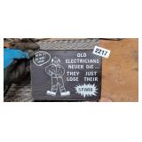 CORK ELECTRICIAN SIGN