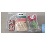 VINTAGE SEWING NOTIONS, CHALK, NEEDLES, THREADER