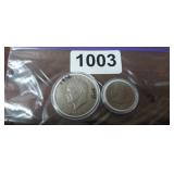 1972 EISENHOWER ONE DOLLAR, &1979 SUSAN B ANTHONY