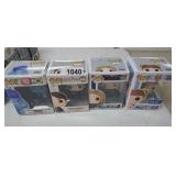 (4) FUNKO POP, ASSORTED, NIB