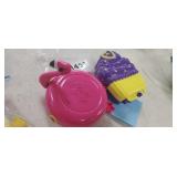 POLLY POCKET WORLD FLAMINGO, & CUPCAKE COMPACT