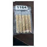 5 VIALS OF GOLD FLAKE