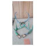 (2) SETS OF PAINTED ANTLERS