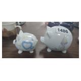(2) PIGGY BANKS