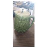 SALT GLAZE STONEWARE PITCHER (HAS SMALL CHIPS)