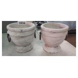 (2) PLANTER POTS