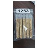 5 VIALS OF GOLD FLAKE