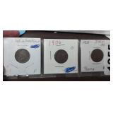 1903, 1906, 1908 INDIAN HEAD PENNIES