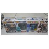 (4) FUNKO POP, ASSORTED, NIB
