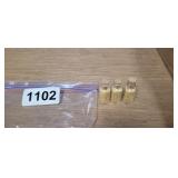 (3) SMALL BOTTLES OF GOLD FLAKE