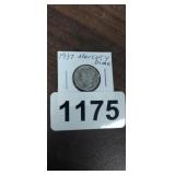1937 MERCURY SILVER DIME
