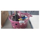 BASKET FULL OF TOOLS, ETC