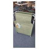 FOLD UP CAMP COT, (HAS SMALL RIP)