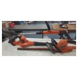 BATTERY WEED EATER, BLOWER, HEDGE TRIMMER, NO CHAR